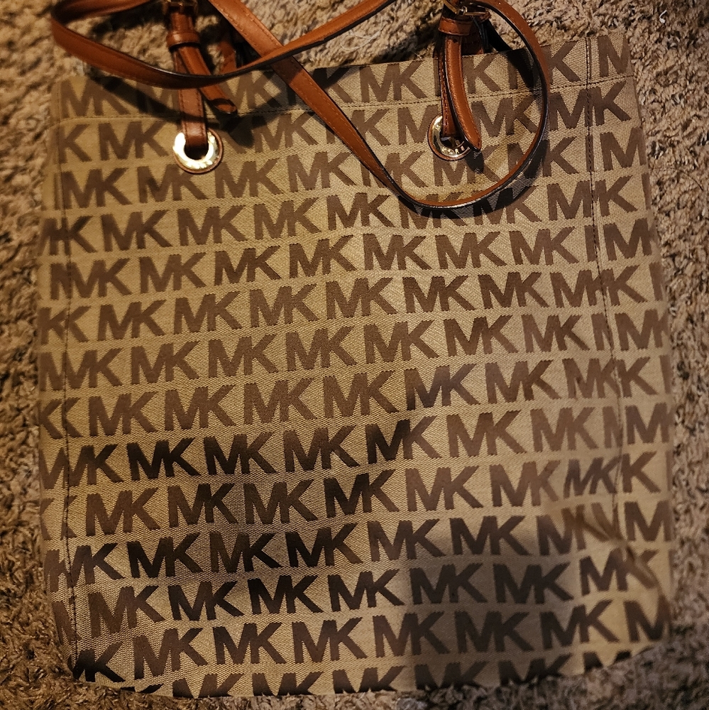 Michael Kors Brown Monogram Tote Bag
